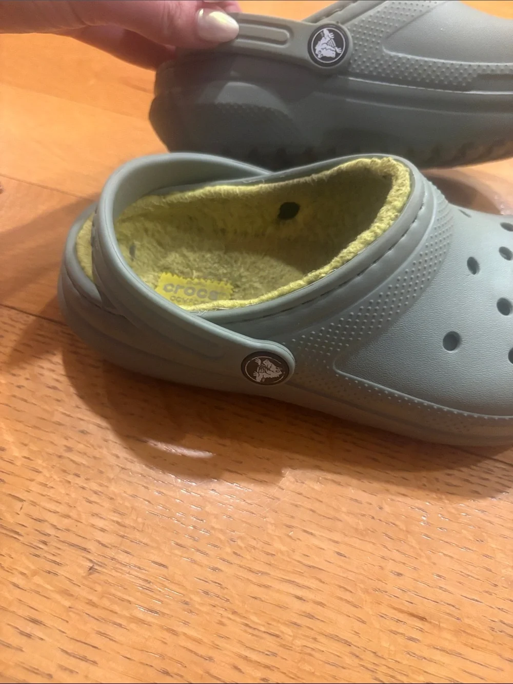 Kids Comfort Clog green/grayish color